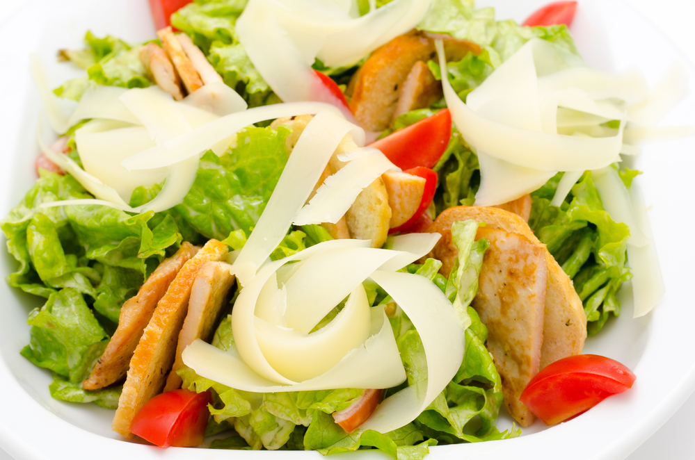 Caesar salad with chicken