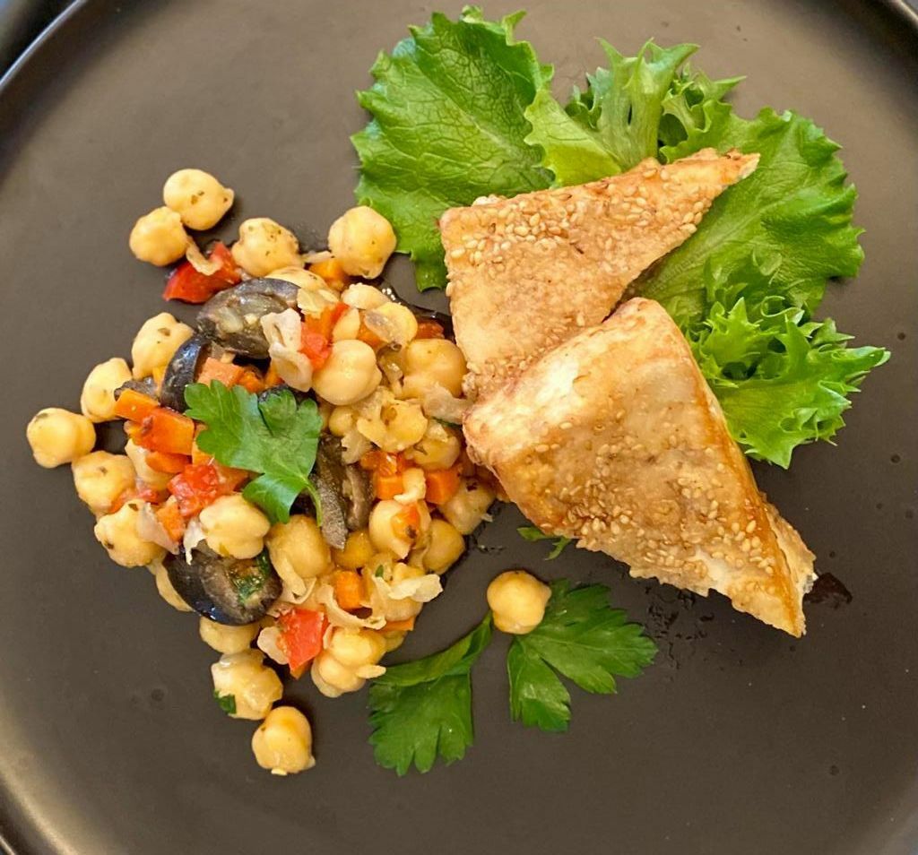 Tofu cheese with vegetables