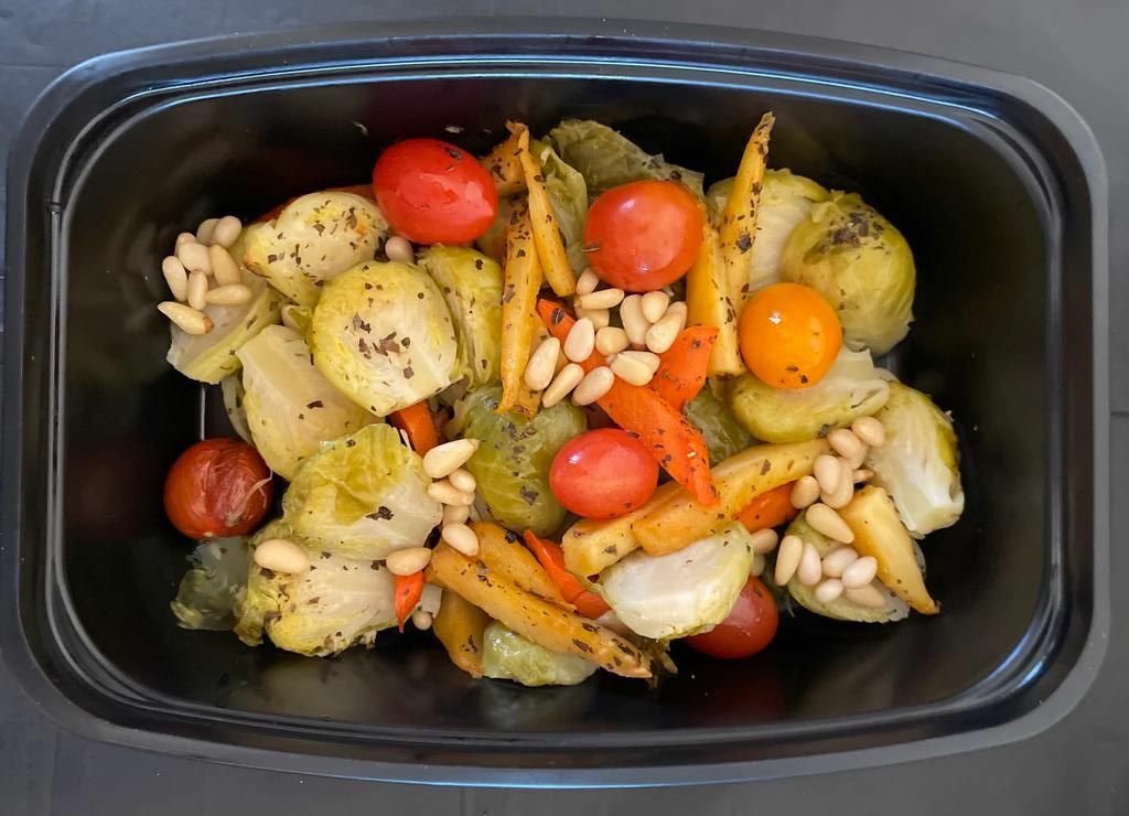 Baked Brussels sprouts